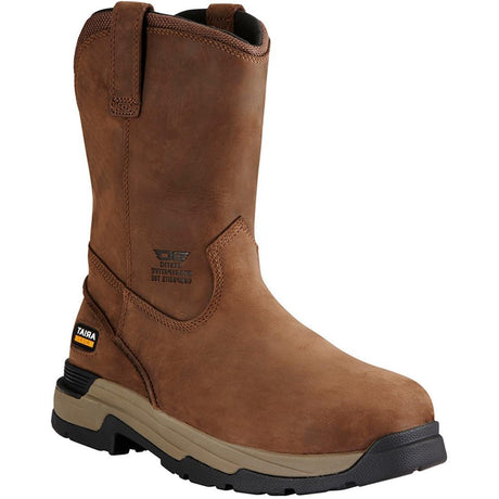 Ariat MasterGrip Composite-Toe SD Pull-On Work Boot Oily Distressed Brown Medial
