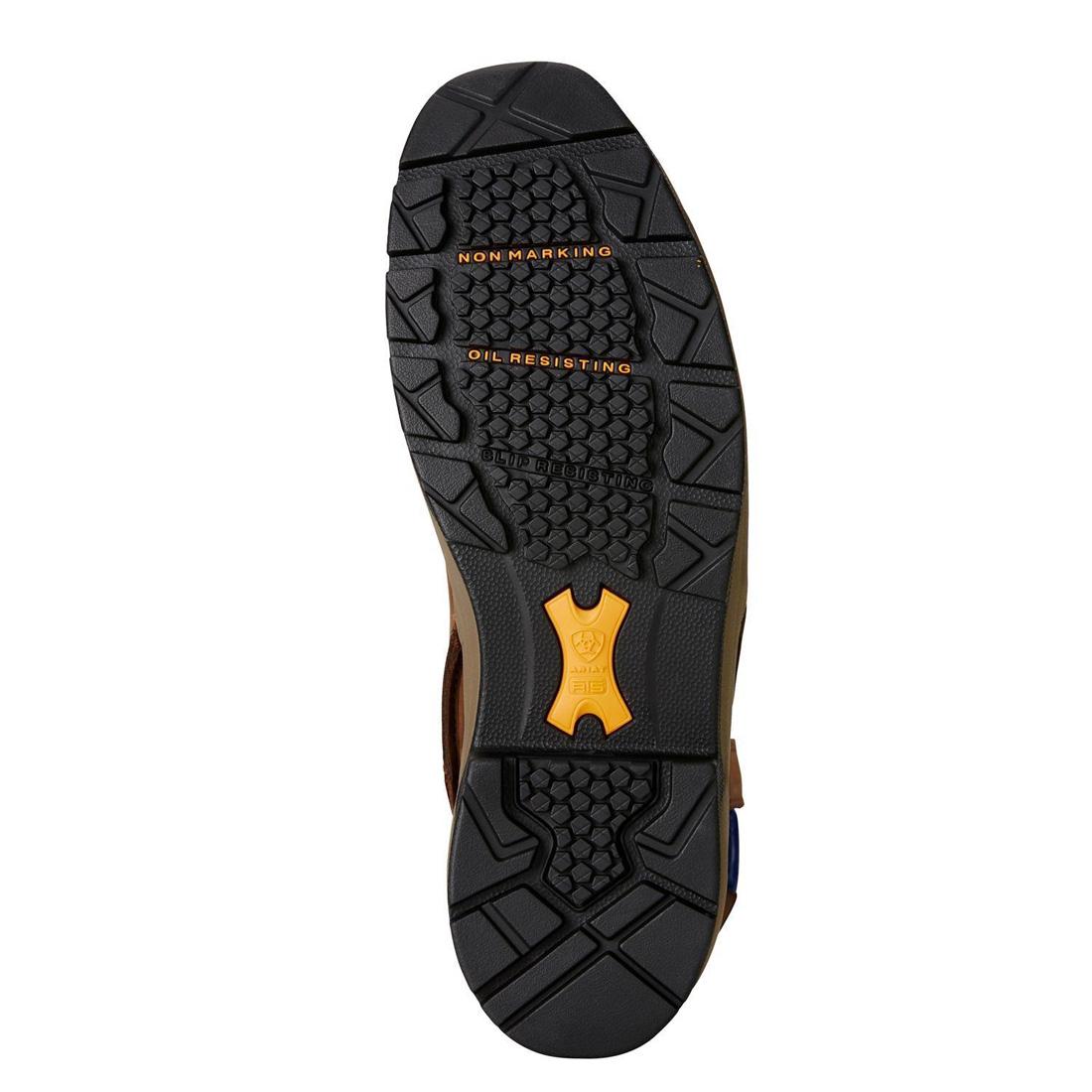 Ariat MasterGrip Composite-Toe SD Pull-On Work Boot Oily Distressed Brown Sole