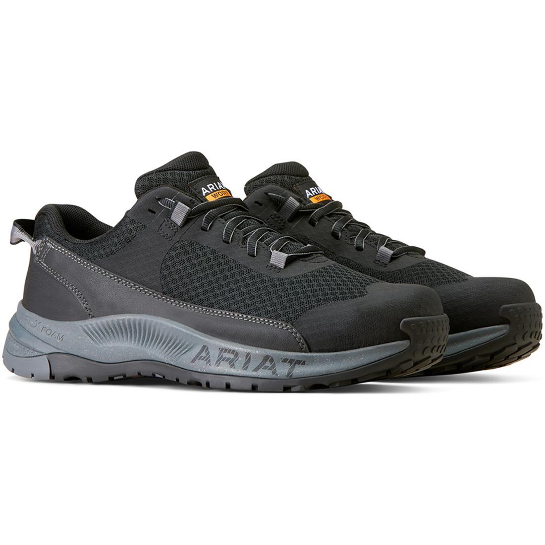 Ariat Outpace Shift Composite-Toe Work Shoe Black Profile