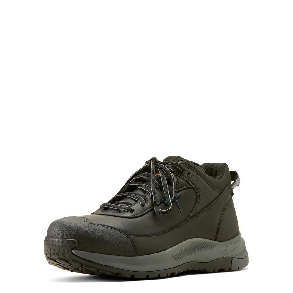 Ariat Outpace Shift Composite-Toe Waterproof Work Shoe Black Side