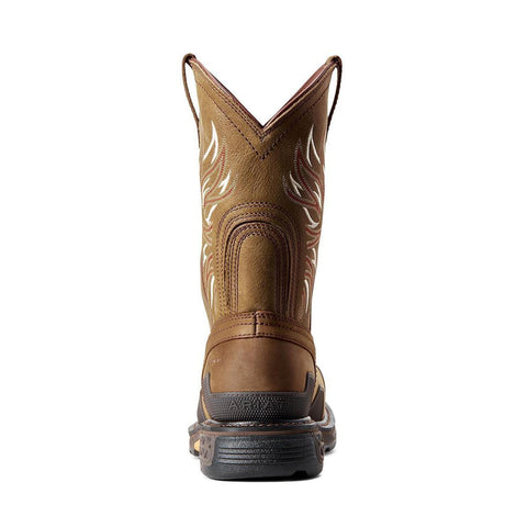 Ariat OverDrive Composite-Toe Wide Square Toe Work Boot Alamo Brown Heel