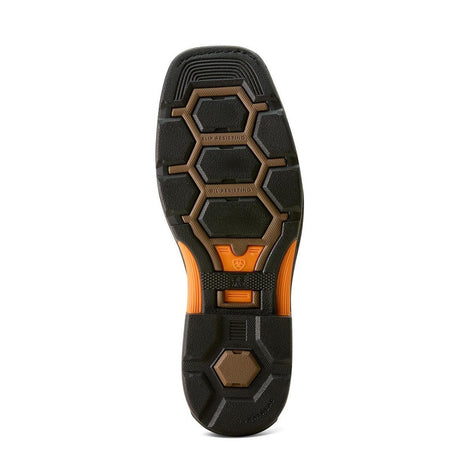 Ariat OverDrive Composite-Toe Wide Square Toe Work Boot Brown Medial