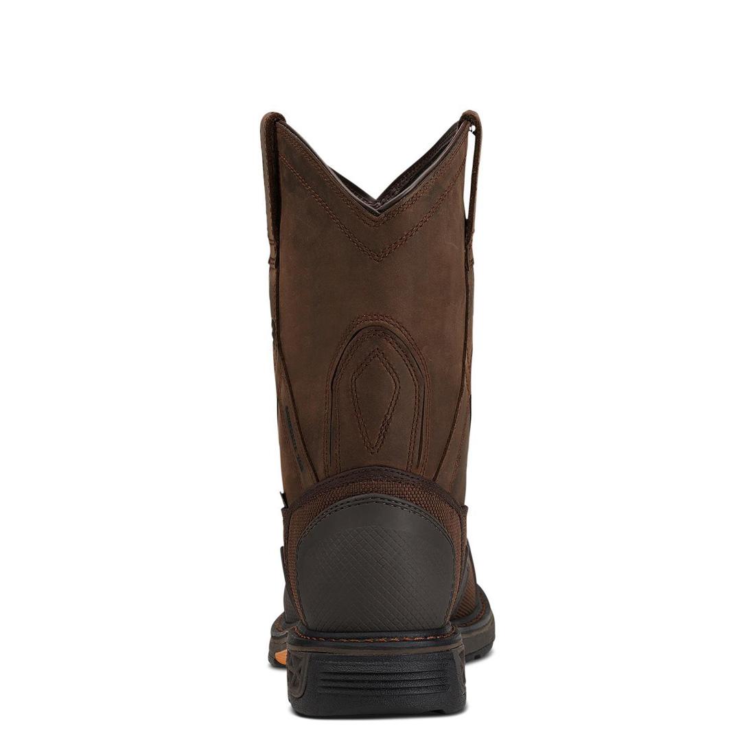 Ariat OverDrive XTR Composite-Toe Waterproof Work Boot Brown Cordura Upper