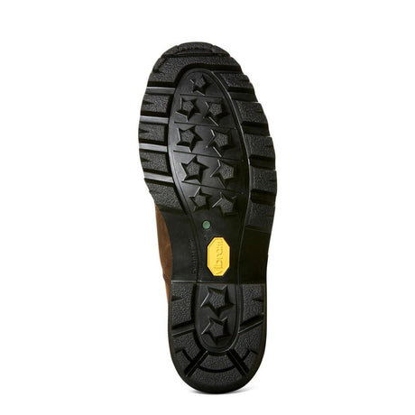 Ariat Powerline Composite-Toe Waterproof 400g Pull-On Work Boot Oily Distressed Brown Sole