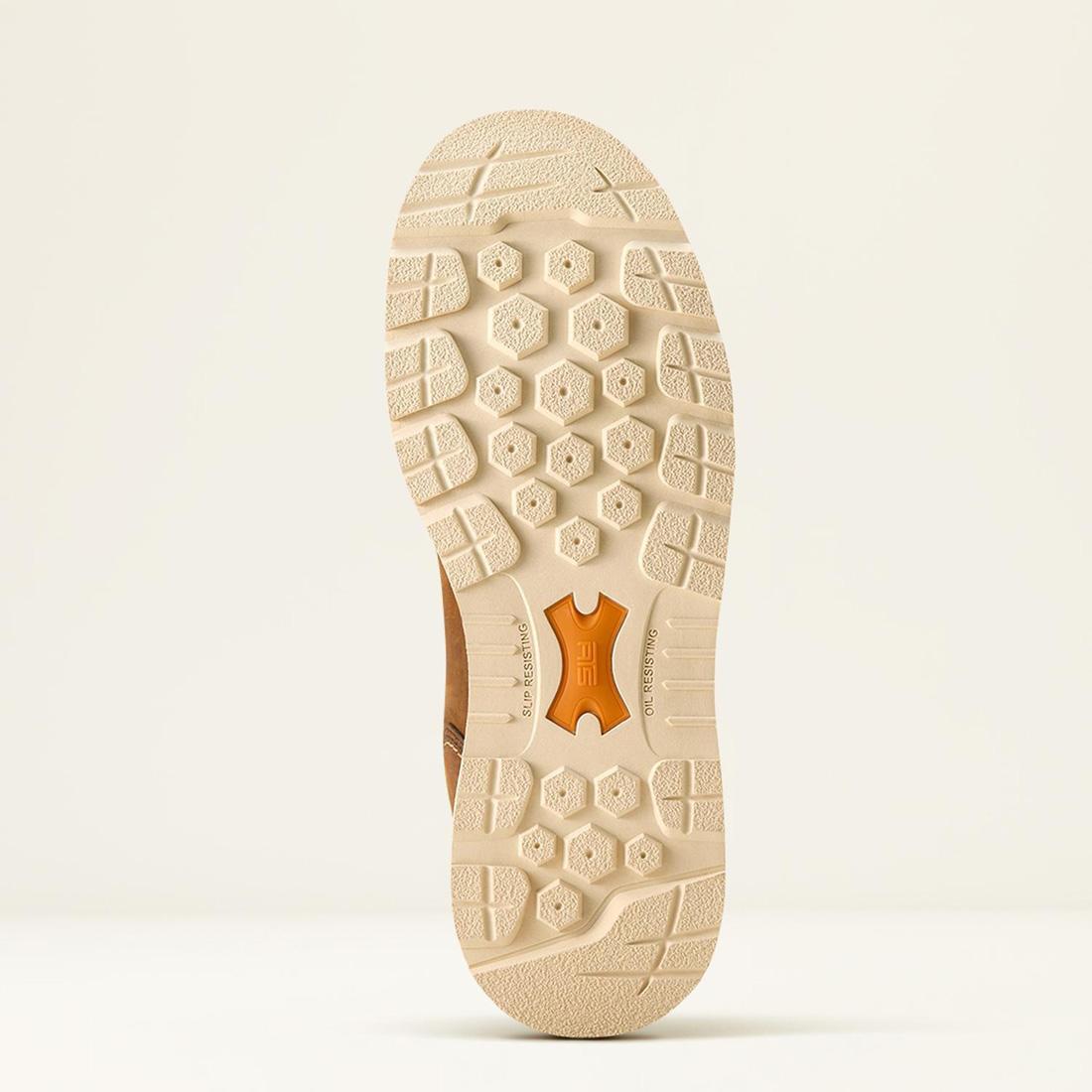 Ariat Rebar Composite-Toe Waterproof Pull-On Wedge Work Boot Distressed Brown Sole