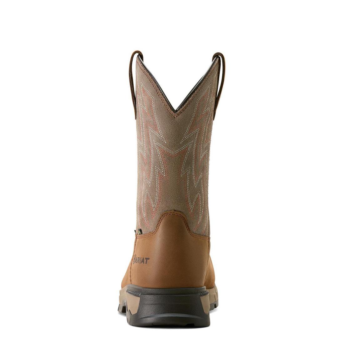 Ariat Rebar Flex Composite-Toe SD Work Boot Distressed Brown Heel