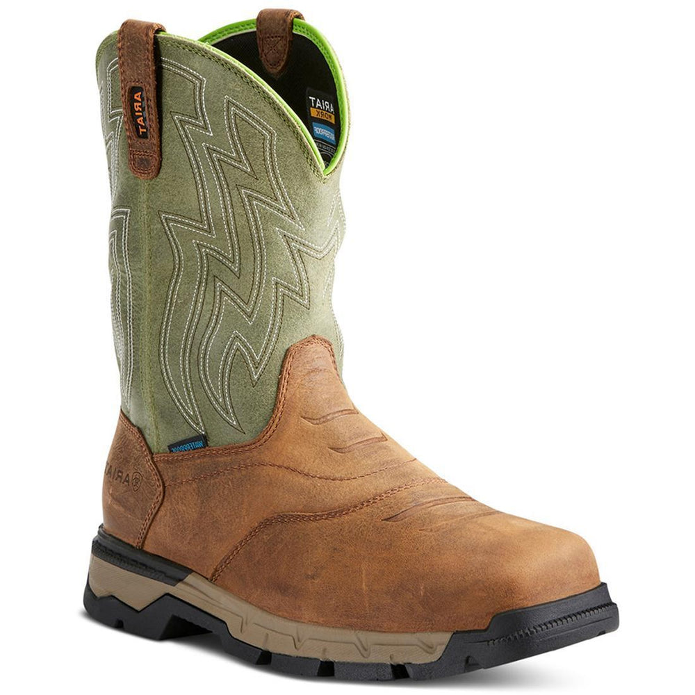 Ariat Rebar Flex Composite-Toe Waterproof Pull-On Western Work Boot Profile