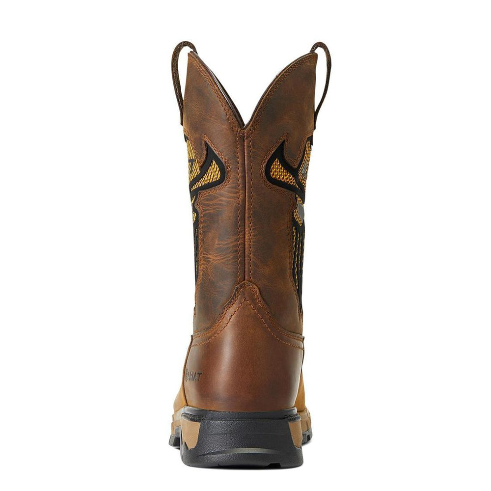 Ariat Rebar Flex VentTEK Incognito Soft-Toe Western Boot Dark Earth Heel