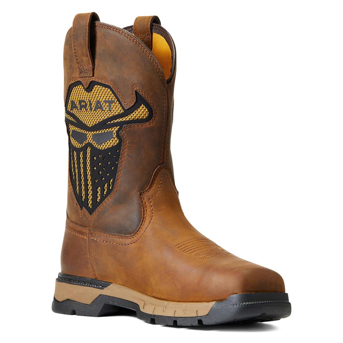 Ariat Rebar Flex VentTEK Incognito Soft-Toe Western Boot Dark Earth Medial