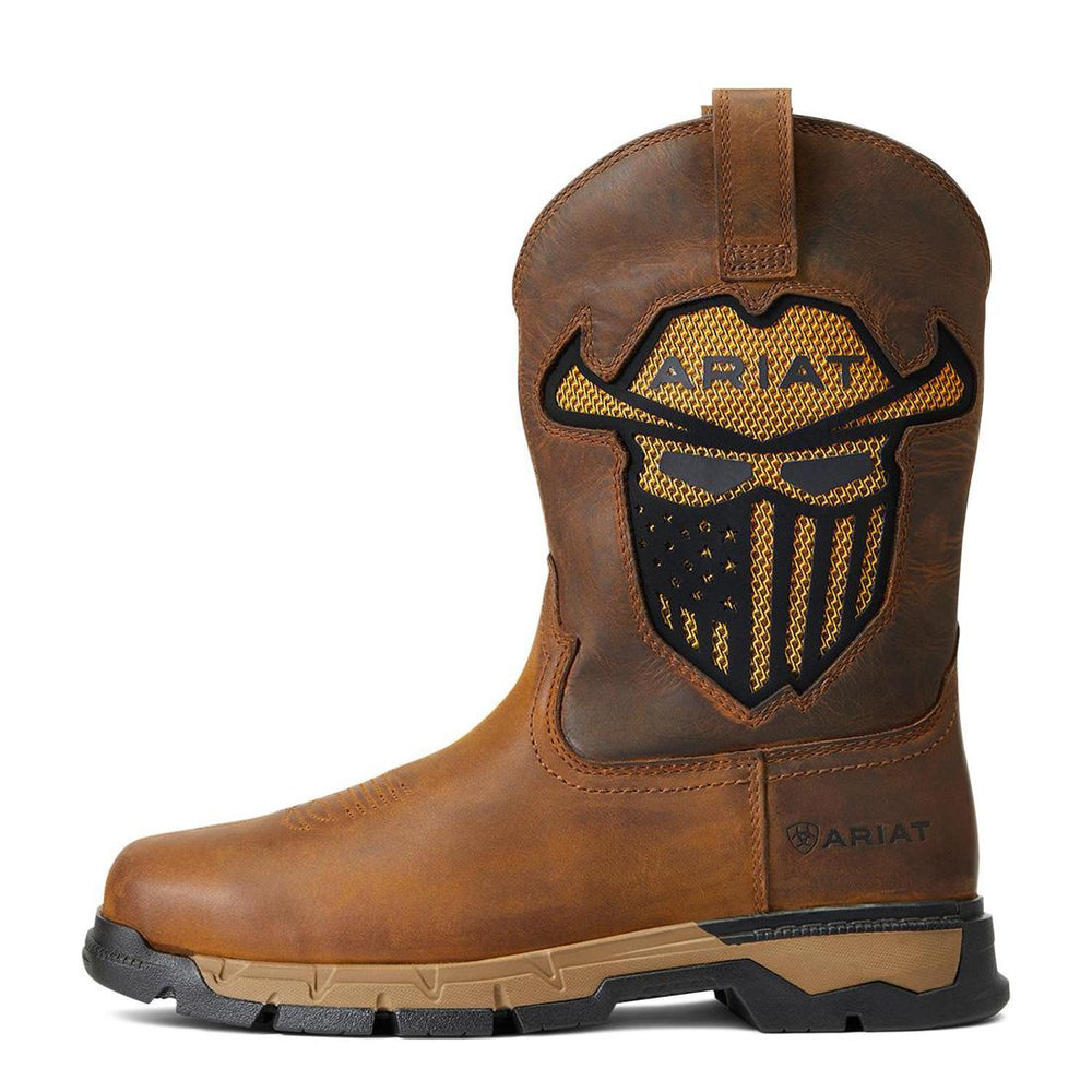Ariat Rebar Flex VentTEK Incognito Soft-Toe Western Boot Dark Earth Side