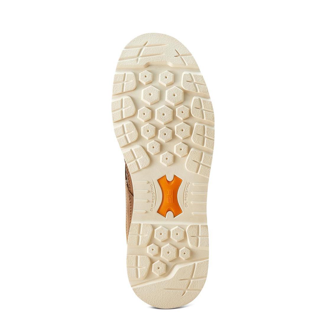 Ariat Rebar Lift Composite-Toe Chukka Work Boot Distressed Brown-Textured Sole