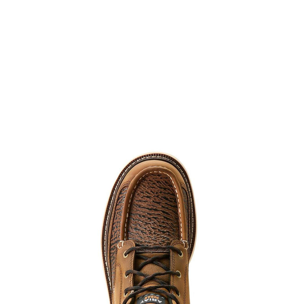 Ariat Rebar Lift Soft-Toe Chukka Boot Distressed Brown-Textured Upper