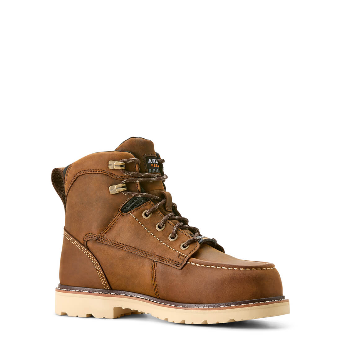 Ariat Rebar Lift Women's Waterproof Composite Toe Work Boot - Brown Medial