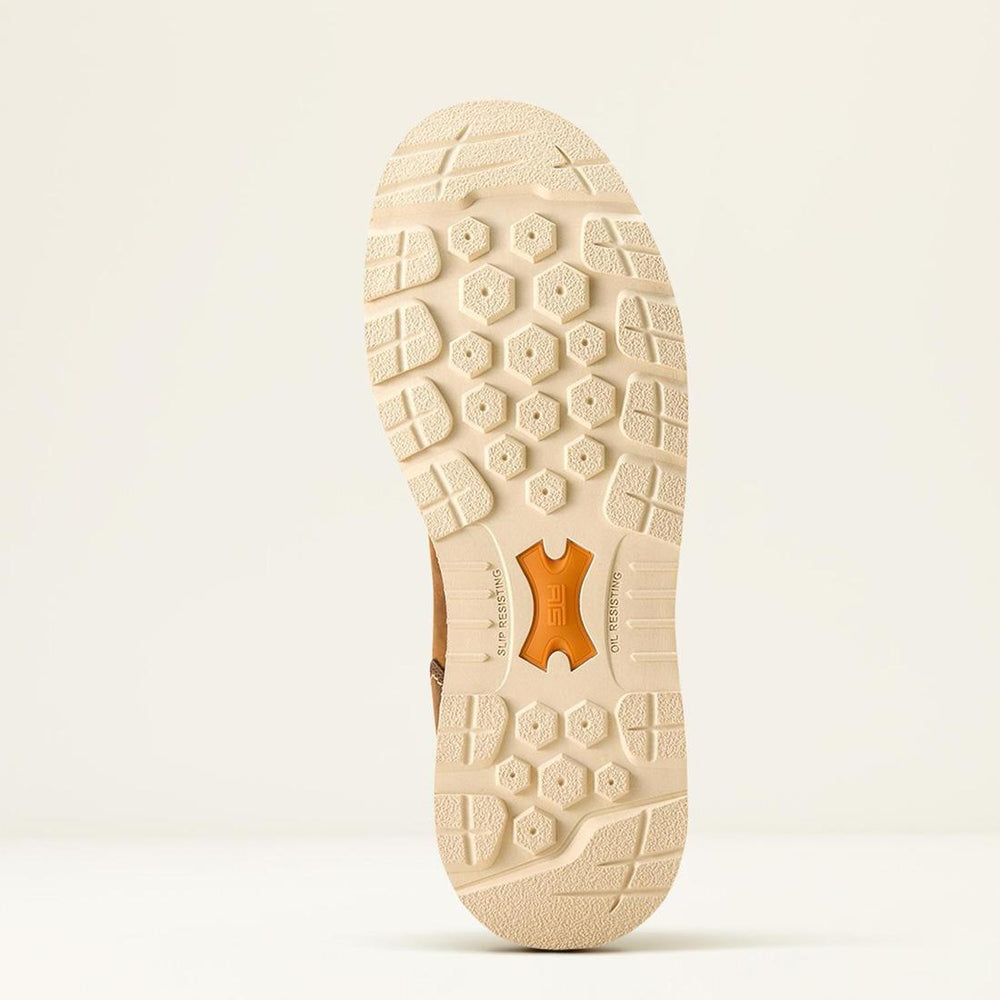 Ariat Rebar Soft-Toe Waterproof Pull-On Wedge Boot Distressed Brown Sole