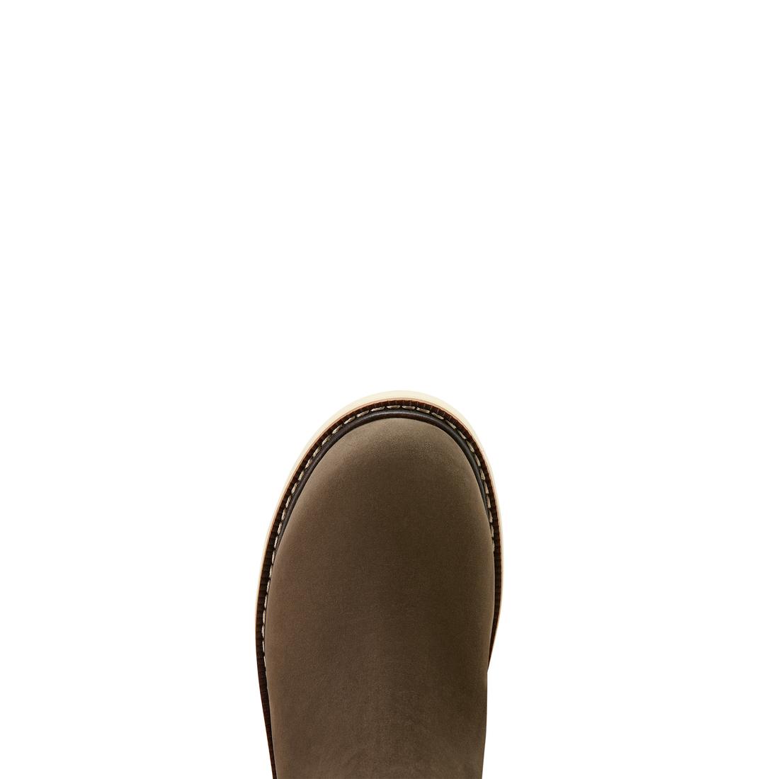 Ariat Rebar Wedge Chelsea Women's Waterproof Composite Toe Work Boot - Grey Upper