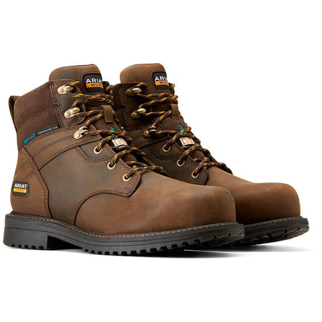 Ariat RigTEK 6 inch Composite-Toe CSA Waterproof Work Boot Oily Distressed Brown Profile