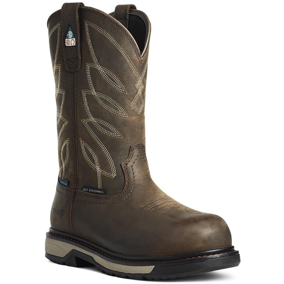 Ariat Riveter Women's CSA Waterproof Composite Toe Work Boot - Brown Profile