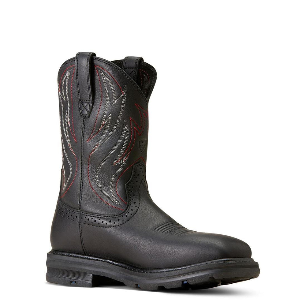 Ariat Sierra Shock Shield Steel-Toe Work Boot Black Profile