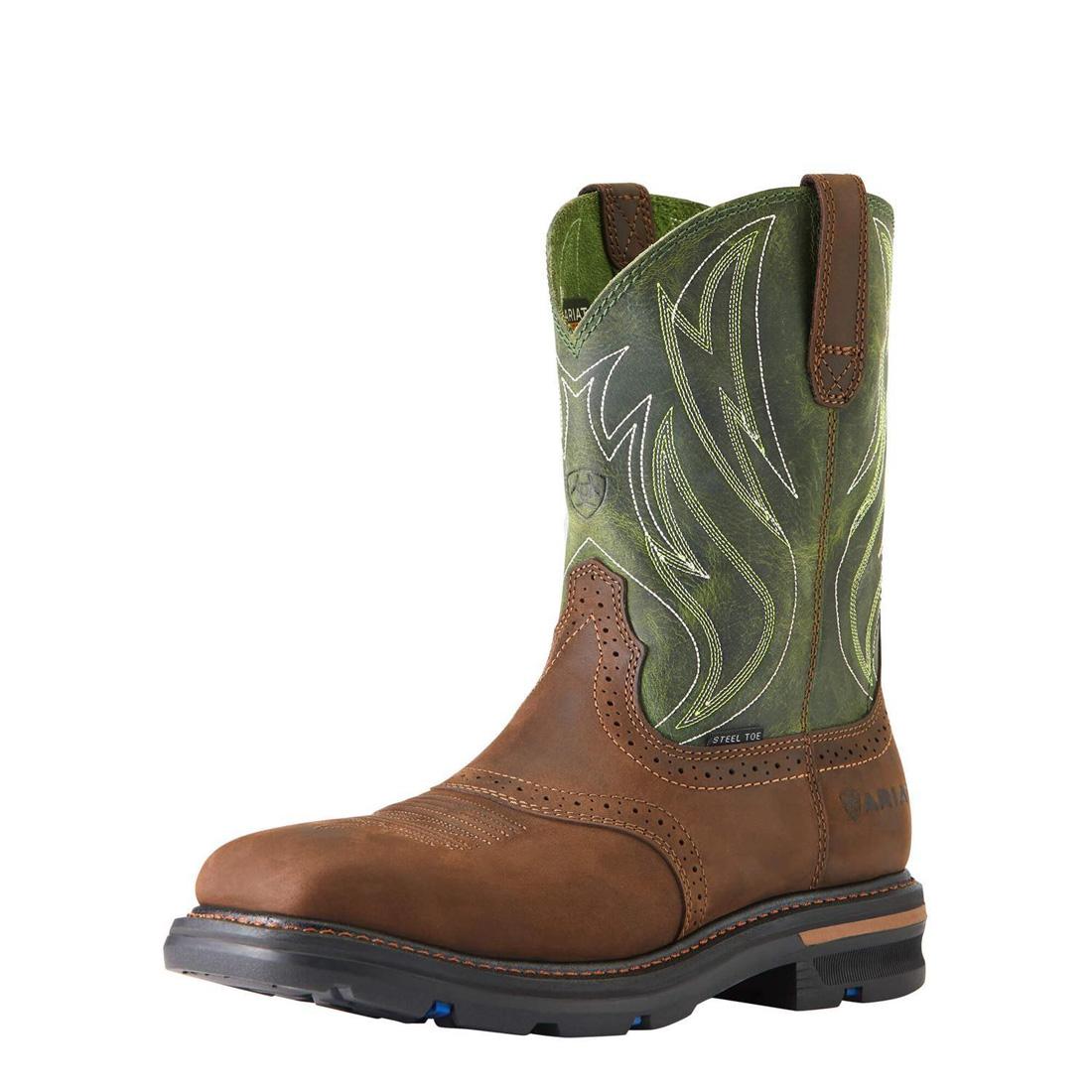 Ariat Sierra Shock Shield Steel-Toe Work Boot Dark Brown Detail
