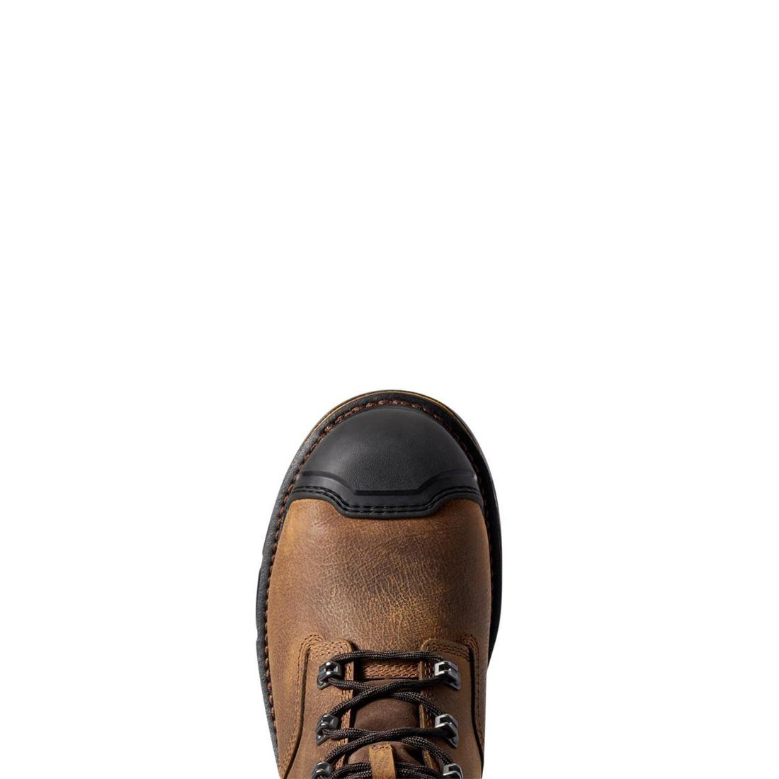 Ariat Stump Jumper 6 inch Composite-Toe Waterproof Work Boot Dark Hickory Upper