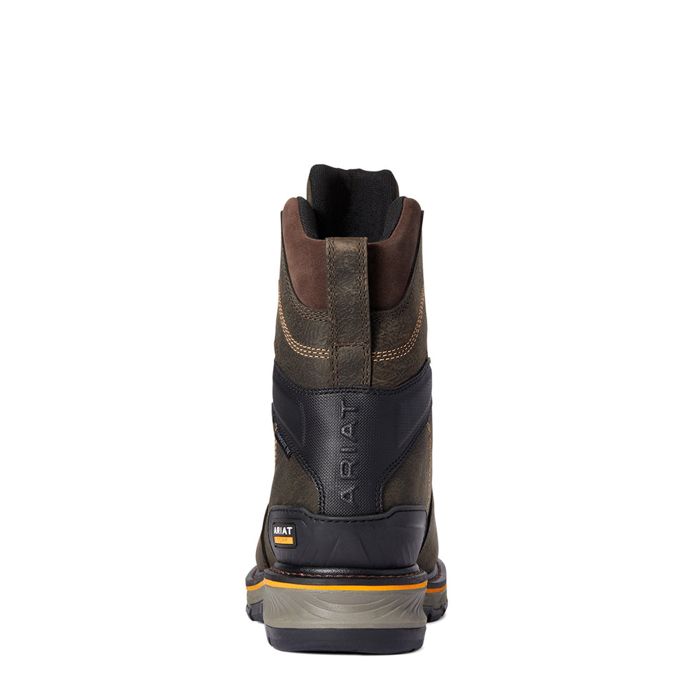 Ariat Stump Jumper CSA Glacier Grip 8 Inch Composite-Toe Waterproof 600g Work Boot Iron Coffee Upper