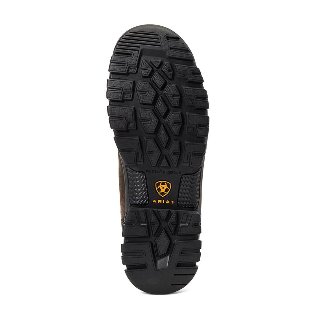 Ariat Women's Treadfast 6" Steel-Toe Work Boot Dark Brown Sole