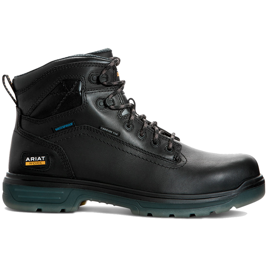 Ariat Turbo 6 inch Carbon-Toe CSA Waterproof Work Boot Black Profile