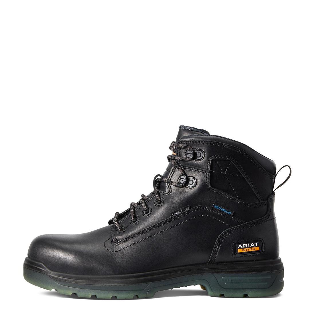 Ariat Turbo 6 inch Carbon-Toe CSA Waterproof Work Boot Black Side