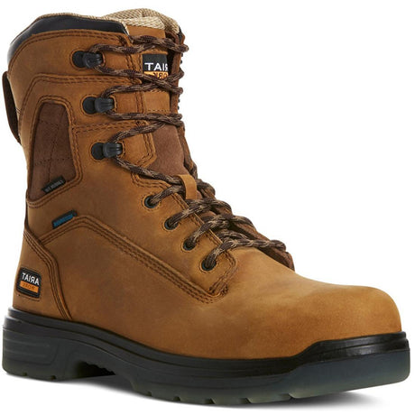 Ariat Turbo 8 inch Carbon-Toe Waterproof Work Boot Aged Bark Medial