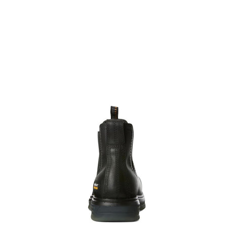 Ariat Turbo Carbon-Toe Waterproof Chelsea Work Boot Black Heel