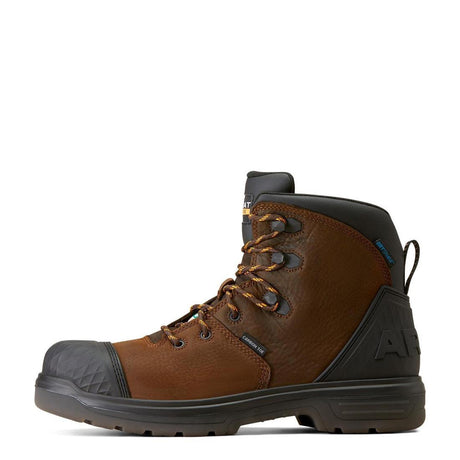 Ariat Turbo Outlaw 6 inch Carbon-Toe CSA Waterproof Work Boot Rich Brown Side