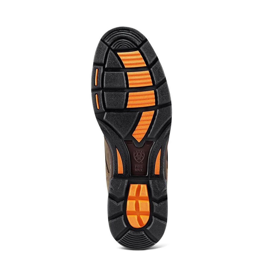 Ariat WorkHog 8 inch Soft-Toe Waterproof Boot Oily Distressed Brown Sole