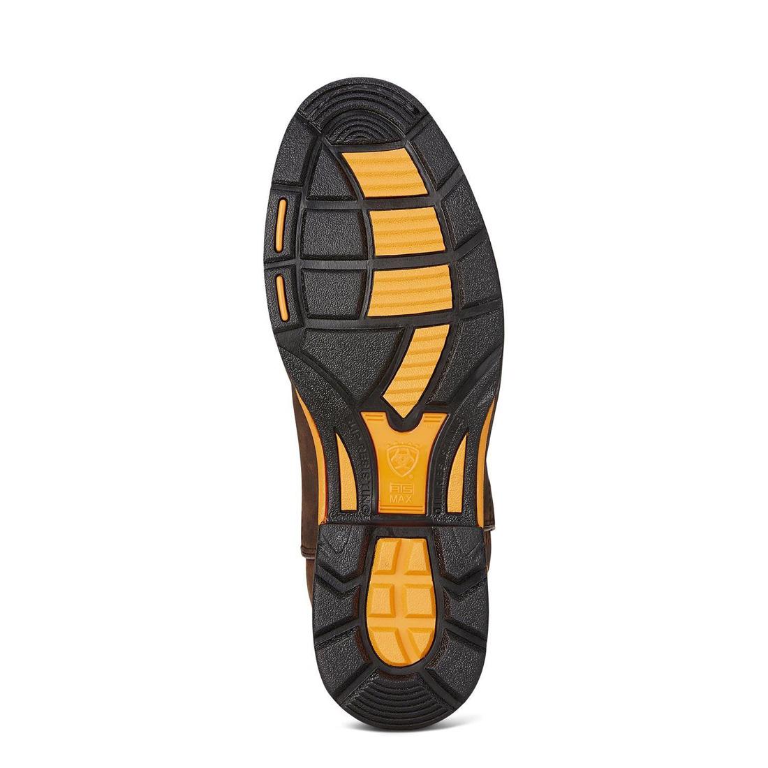 Ariat WorkHog Composite-Toe Waterproof Work Boot Oily Distressed Brown Sole