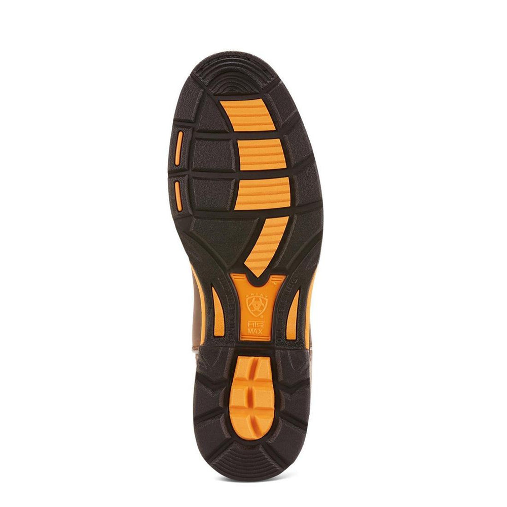 Ariat WorkHog Soft-Toe Waterproof Boot Oily Distressed Brown Sole