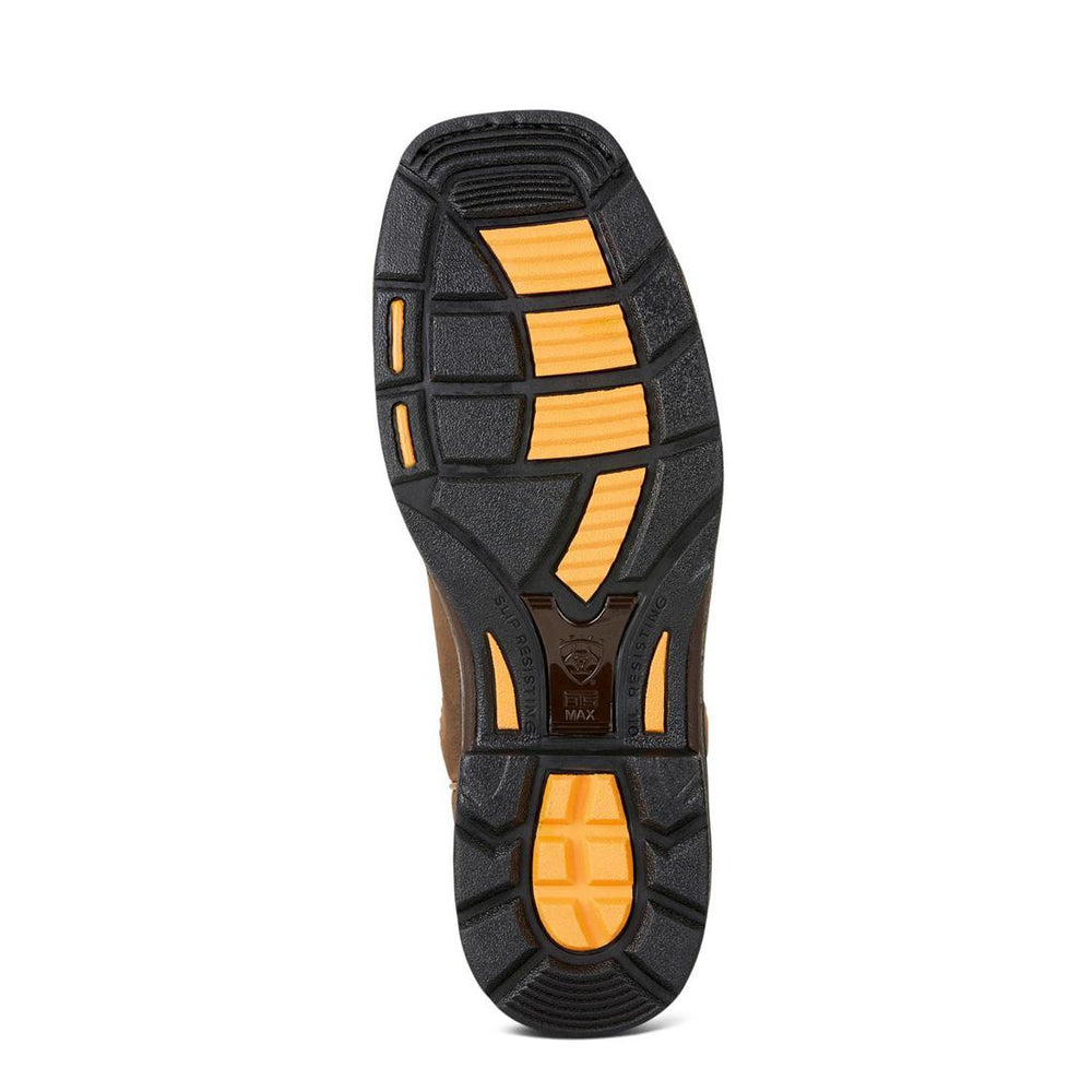 Ariat WorkHog Wide Square Toe Waterproof 400g Composite Toe Work Boot Rye Brown Medial