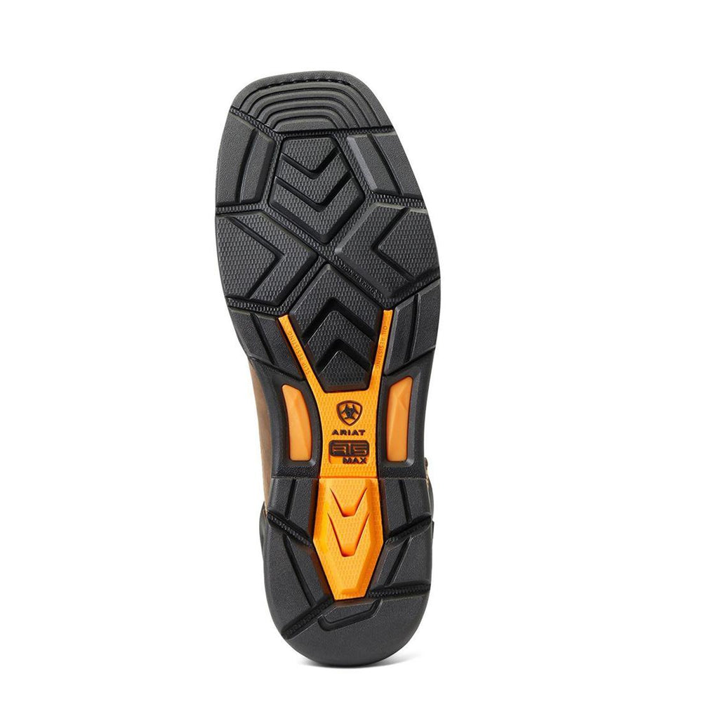 Ariat WorkHog XT BOA 8 inch Carbon-Toe Waterproof Work Boot Chocolate Brown Sole