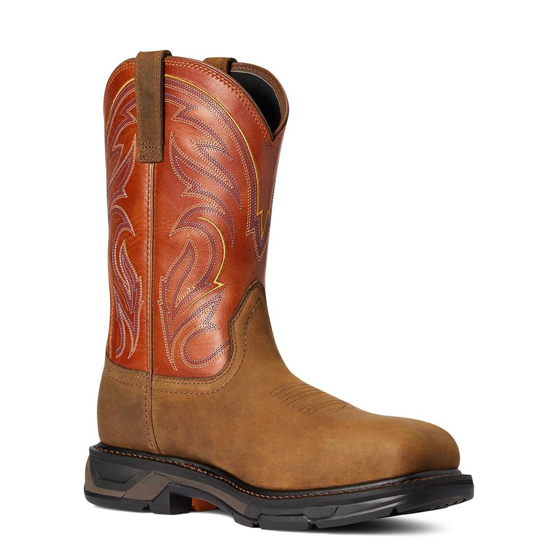 Ariat WorkHog XT Cottonwood Carbon Toe Work Boot Dark Earth Profile