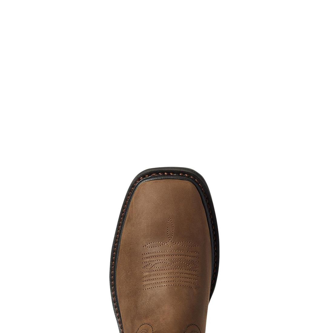 Ariat WorkHog XT Cottonwood Work Boot Distressed Brown Sole