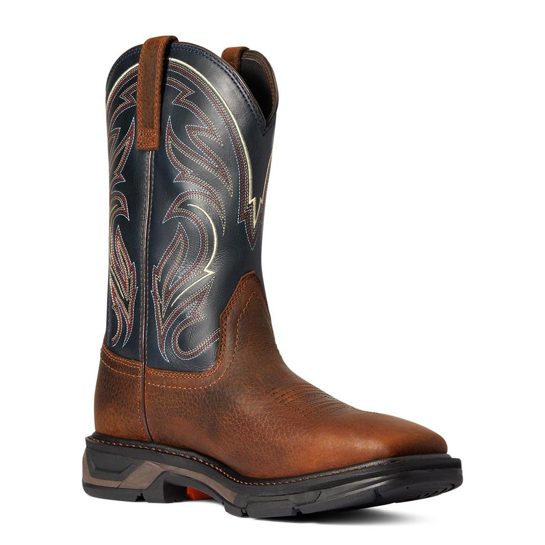 Ariat WorkHog XT Cottonwood Work Boot Brown Oiled Rowdy Medial