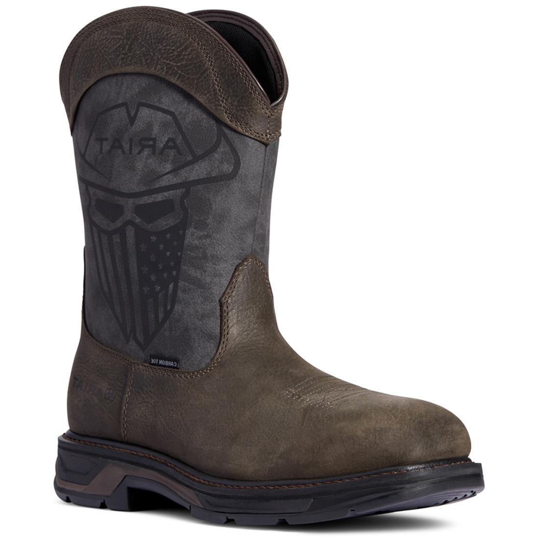 Ariat WorkHog XT Incognito Carbon Toe Work Boot Iron Coffee Medial