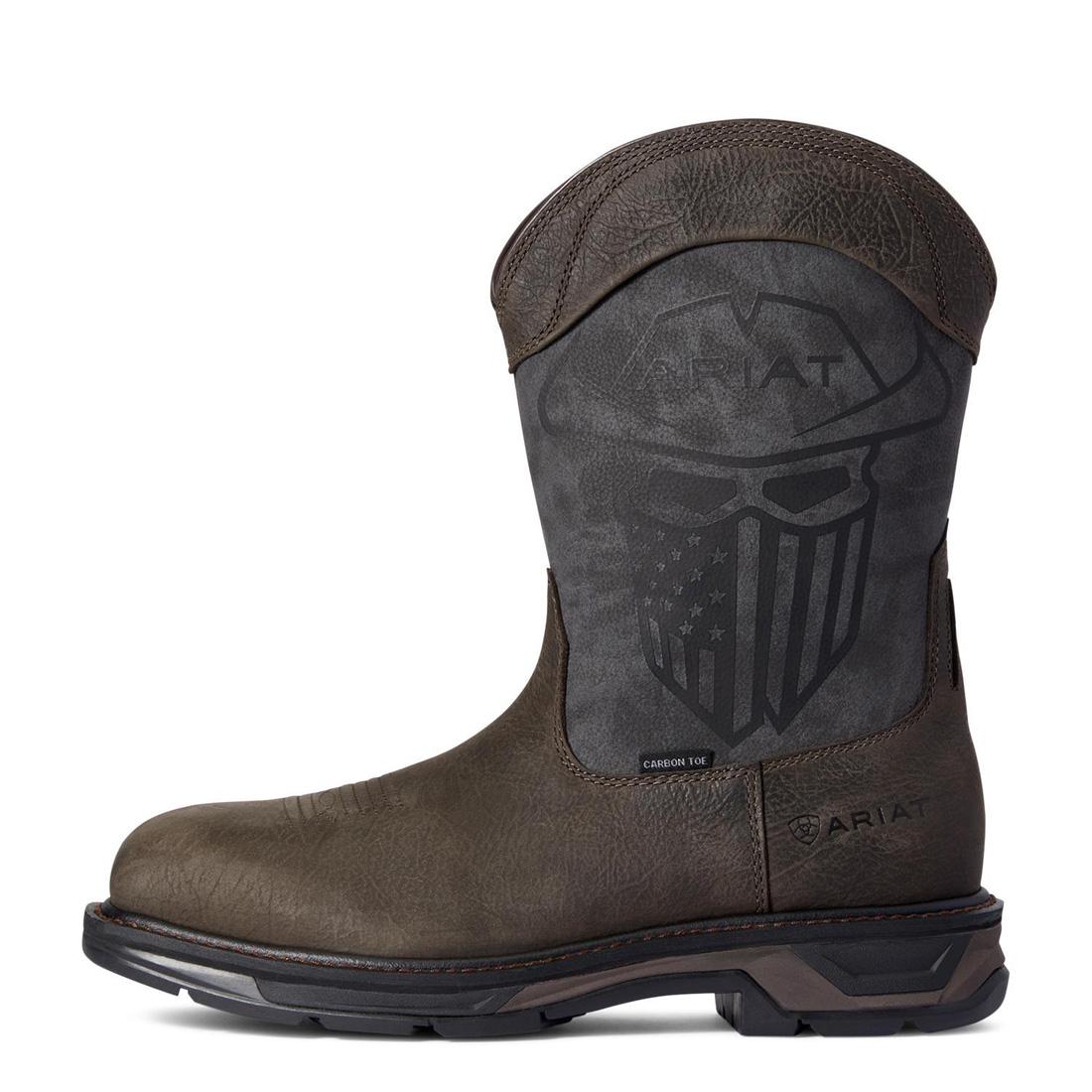 Ariat WorkHog XT Incognito Carbon Toe Work Boot Iron Coffee Side