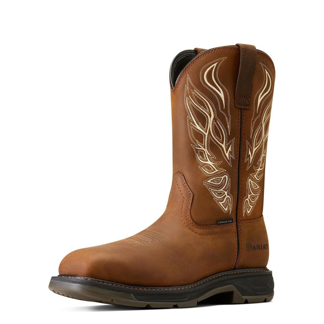 Ariat WorkHog XT Phoenix Carbon Toe Work Boot Distressed Brown Side
