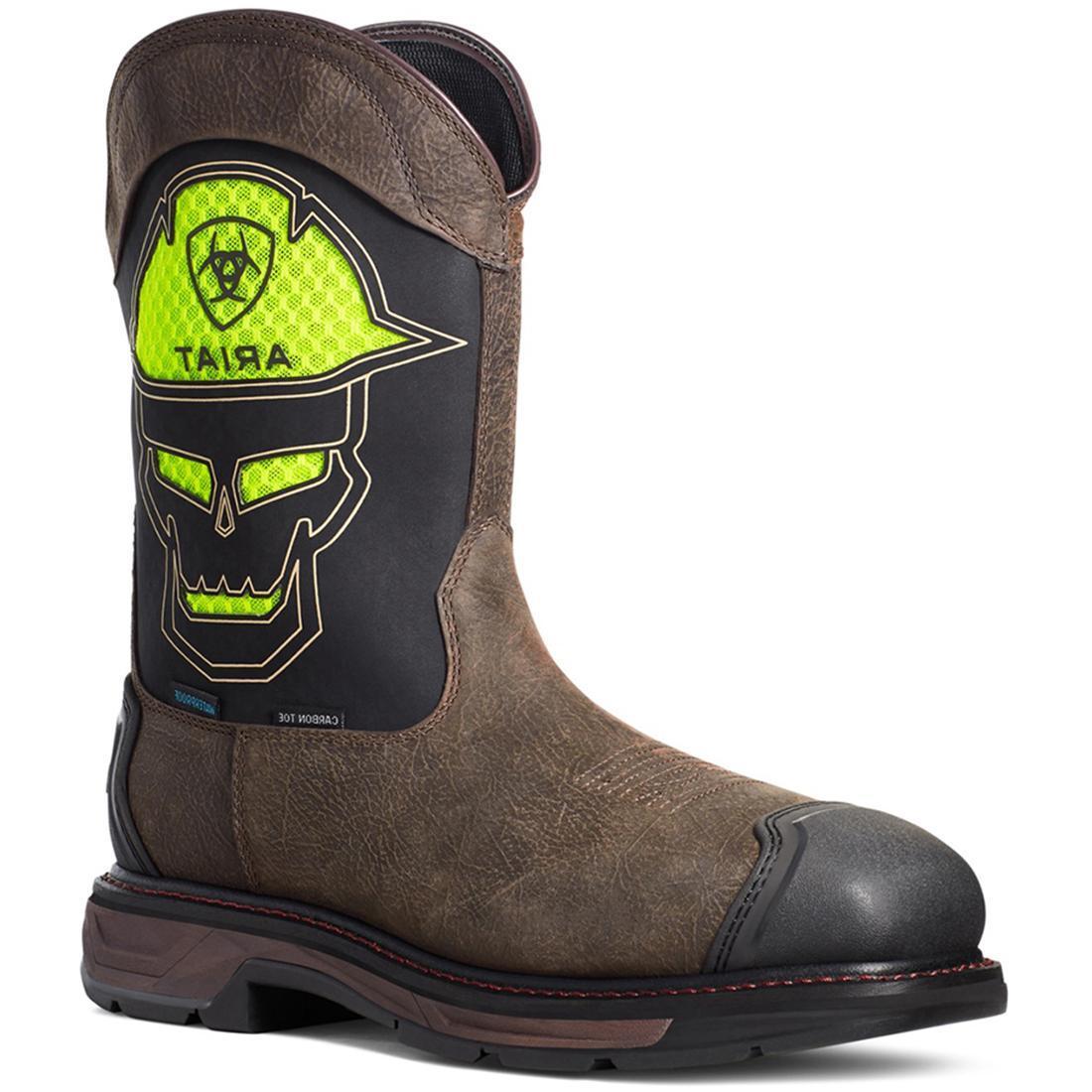 Ariat WorkHog XT VentTEK Carbon-Toe Pull On Work Boot Brown Profile