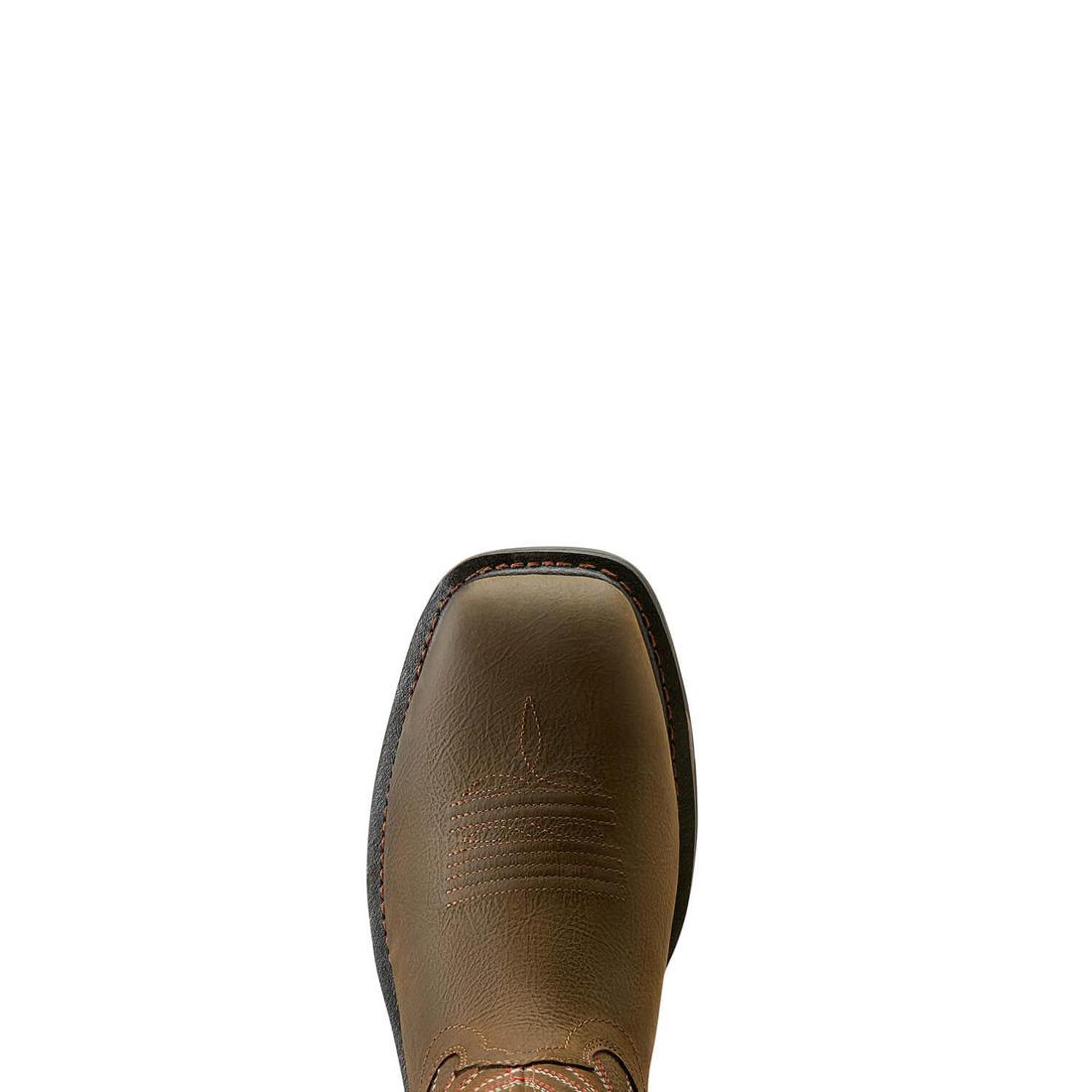 Ariat WorkHog XT VentTEK Waterproof Carbon-Toe Work Boot Iron Coffee Upper