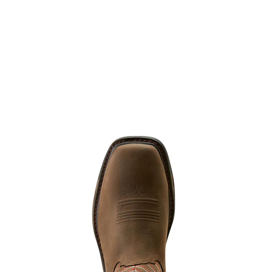 Ariat WorkHog XT VentTEK Waterproof Soft-Toe Work Boot Iron Coffee Sole