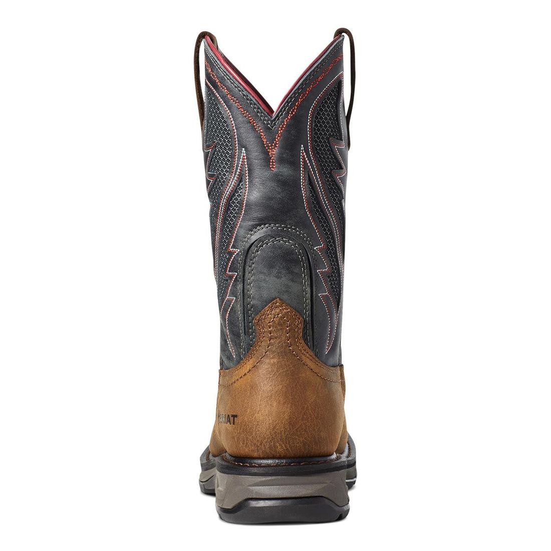 Ariat WorkHog XT VentTEK Waterproof Work Boot Rye Brown Upper