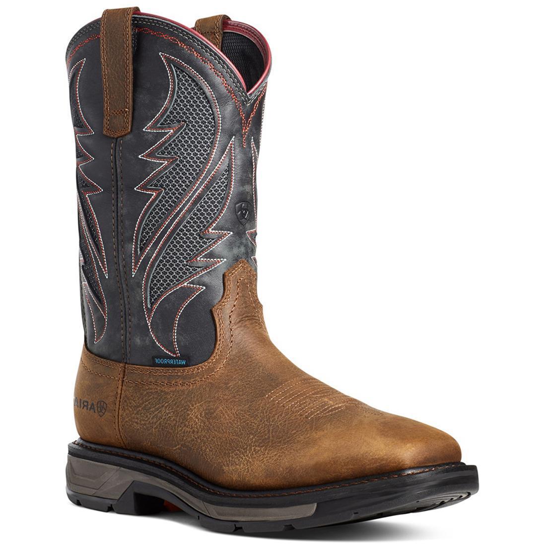 Ariat WorkHog XT VentTEK Waterproof Work Boot Rye Brown Profile