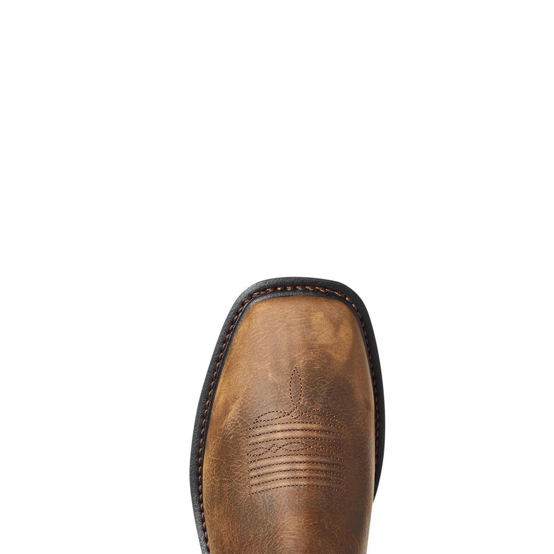 Ariat WorkHog XT VentTEK Waterproof Work Boot Rye Brown Sole