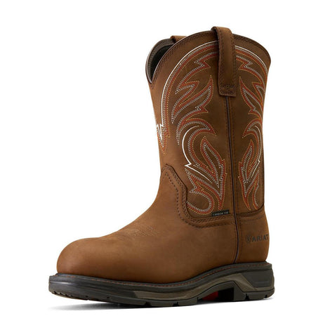 Ariat WorkHog XT Work Boot Distressed Brown Side