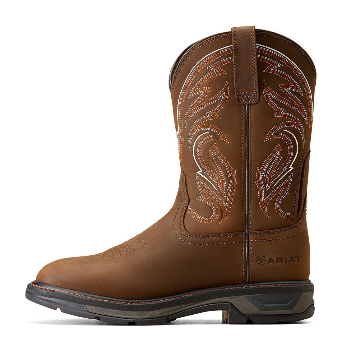Ariat WorkHog XT Work Boot Distressed Brown Heel